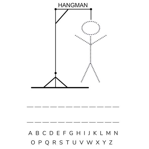 Hangman Game Printable